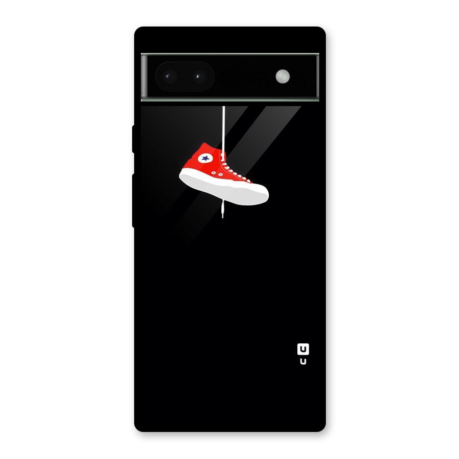 Red Shoe Hanging Glass Back Case for Google Pixel 6a