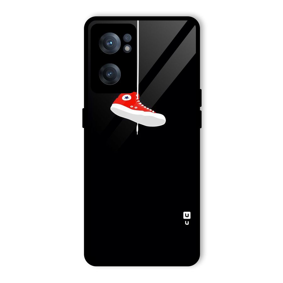 Red Shoe Hanging Glass Back Case for OnePlus Nord CE 2 5G