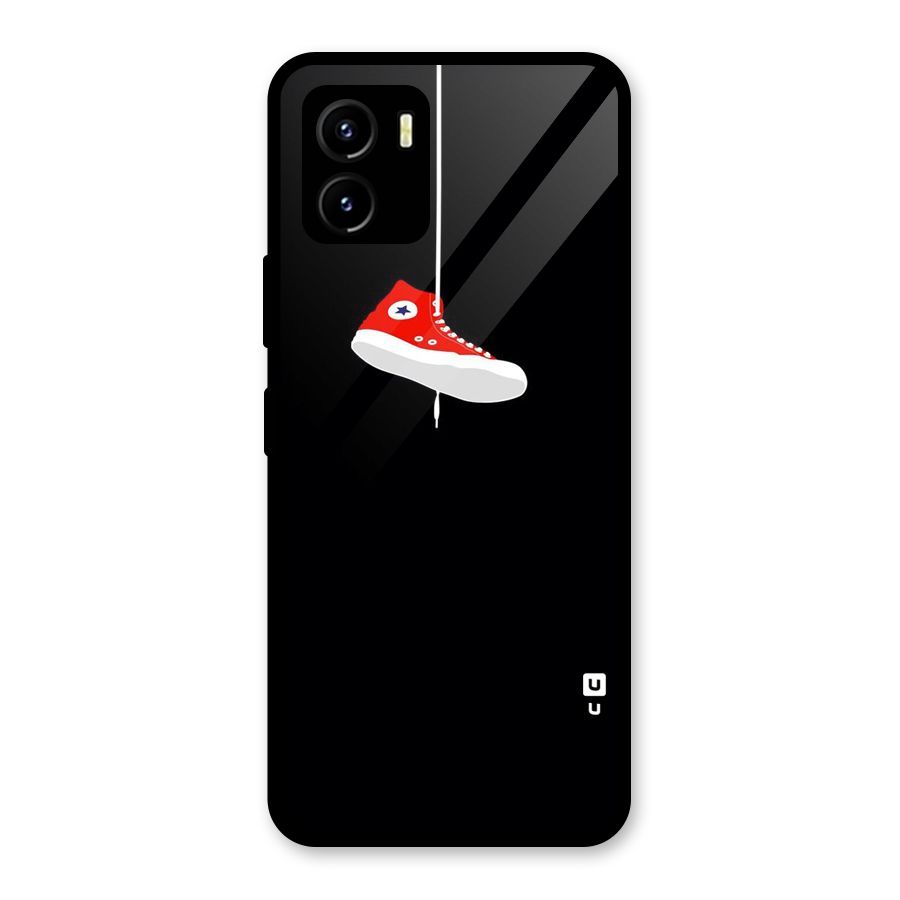 Red Shoe Hanging Glass Back Case for Vivo Y15s