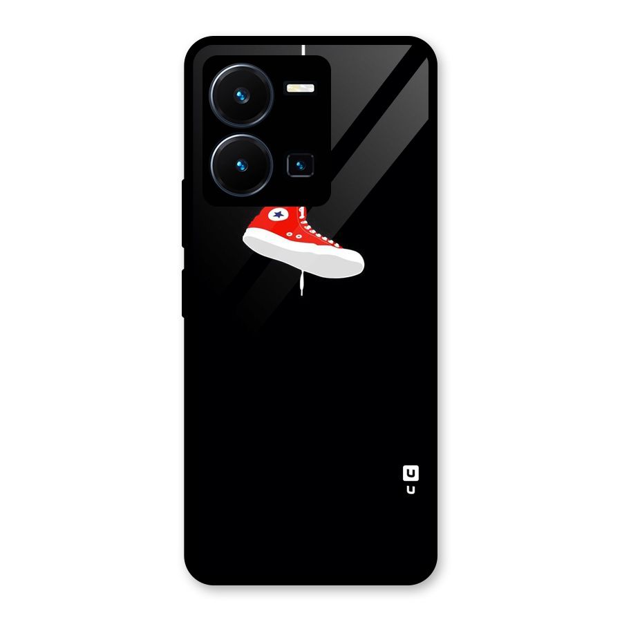 Red Shoe Hanging Glass Back Case for Vivo Y35