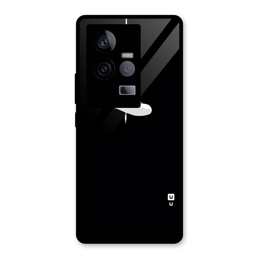 Red Shoe Hanging Glass Back Case for Vivo iQOO 11 5G