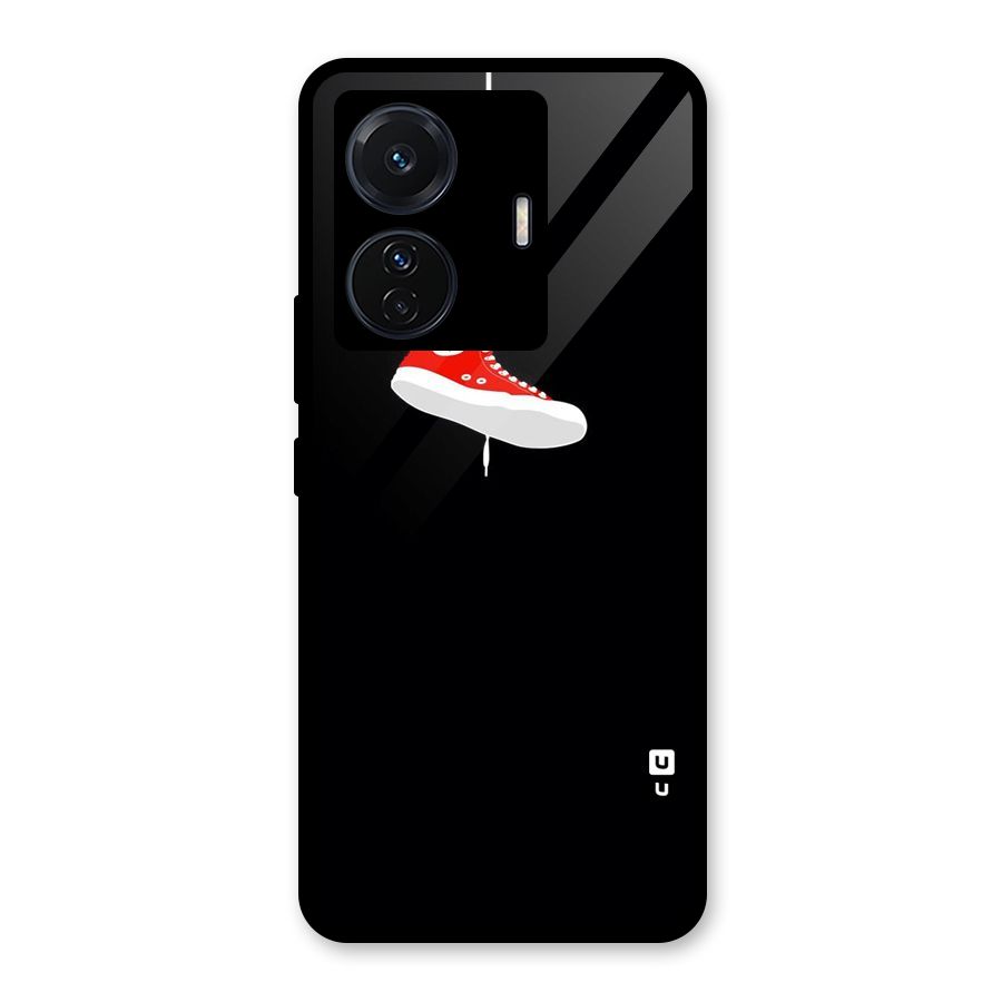 Red Shoe Hanging Glass Back Case for Vivo iQOO Z6 Pro