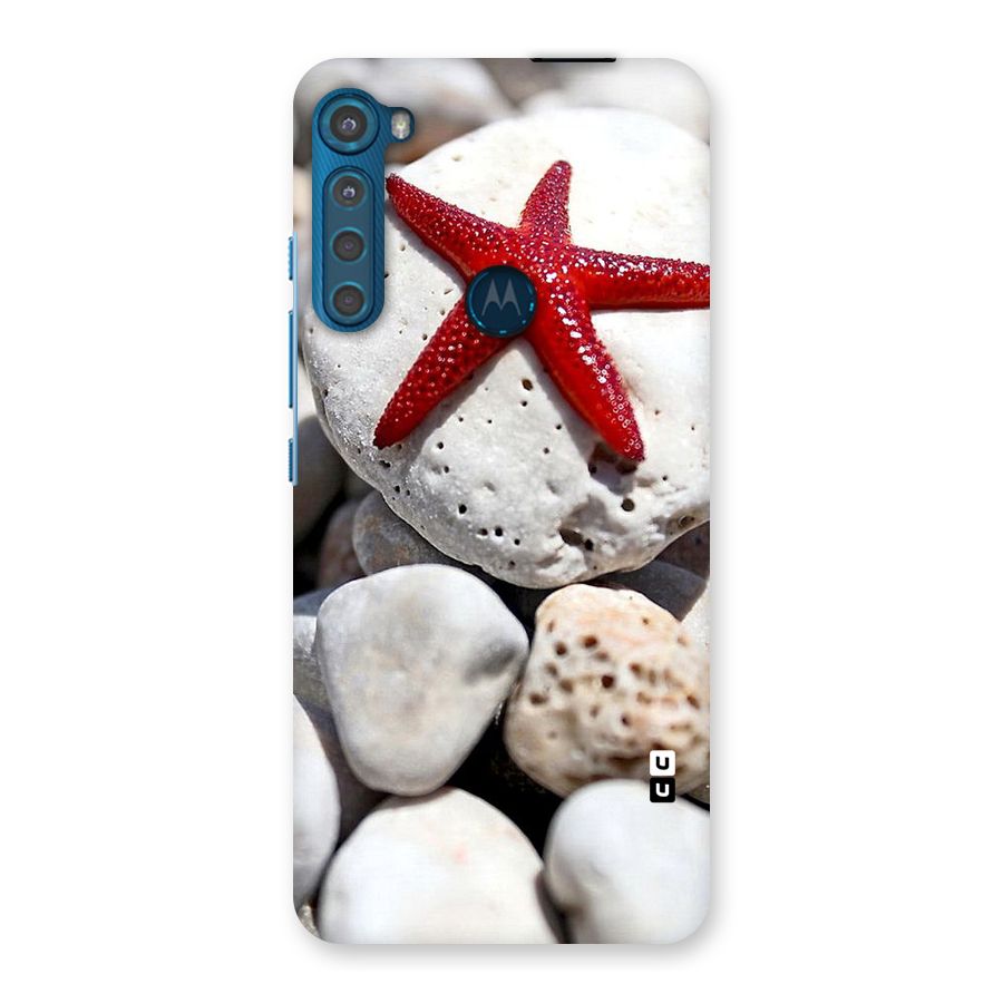 Red Star Fish Back Case for Motorola One Fusion Plus