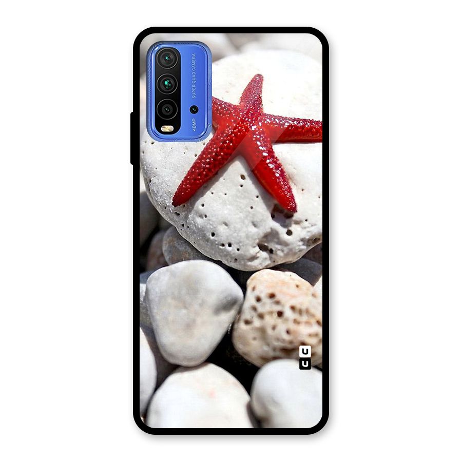 Red Star Fish Glass Back Case for Redmi 9 Power
