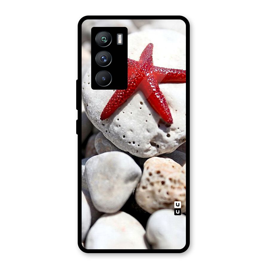 Red Star Fish Glass Back Case for Vivo iQOO 9 SE