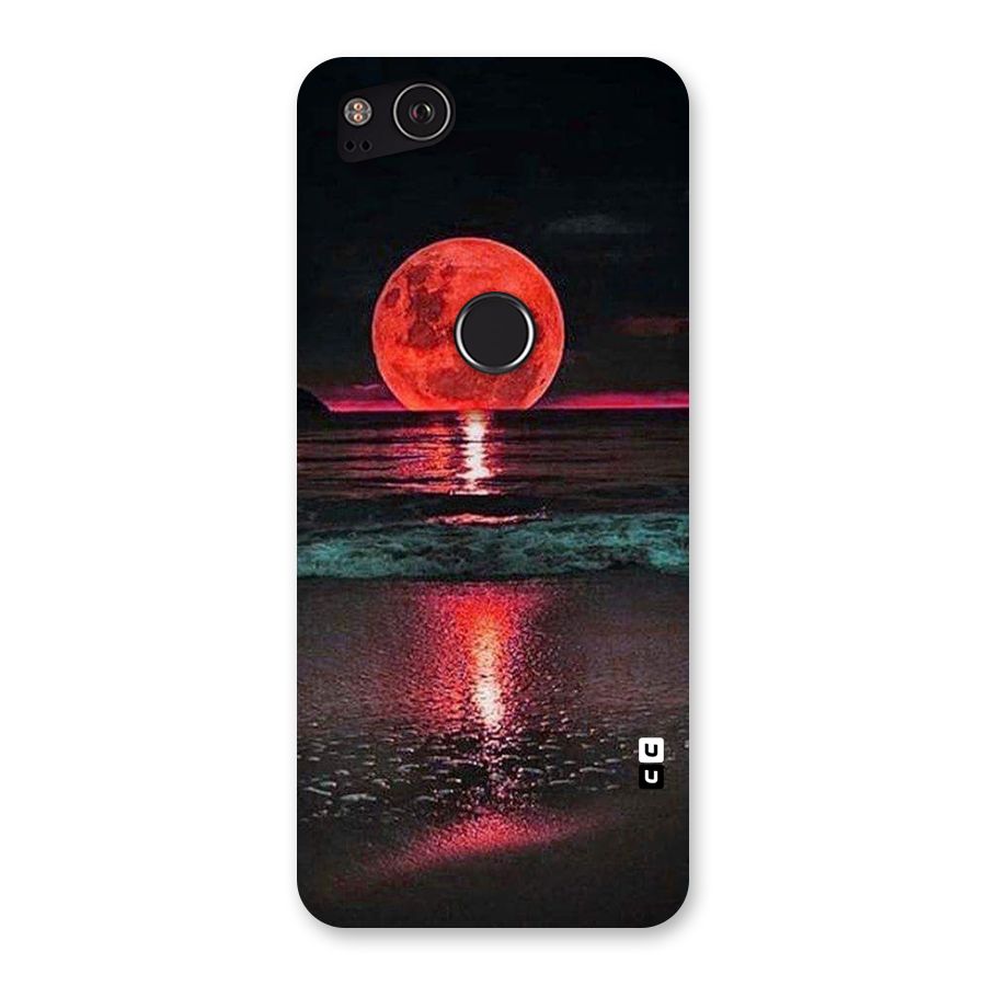 Red Sun Ocean Back Case for Google Pixel 2