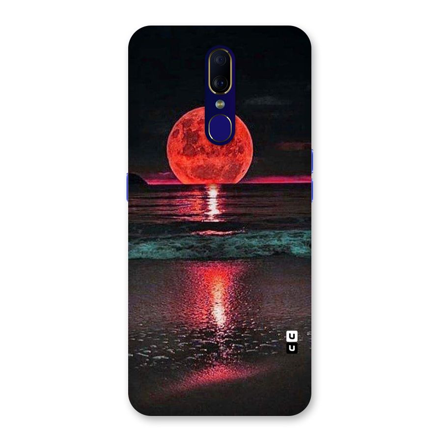 Red Sun Ocean Back Case for Oppo F11