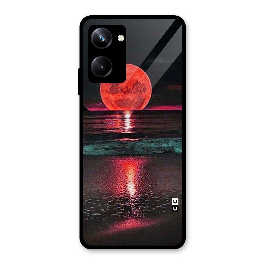 Red Sun Ocean Glass Back Case for Realme 10 Pro