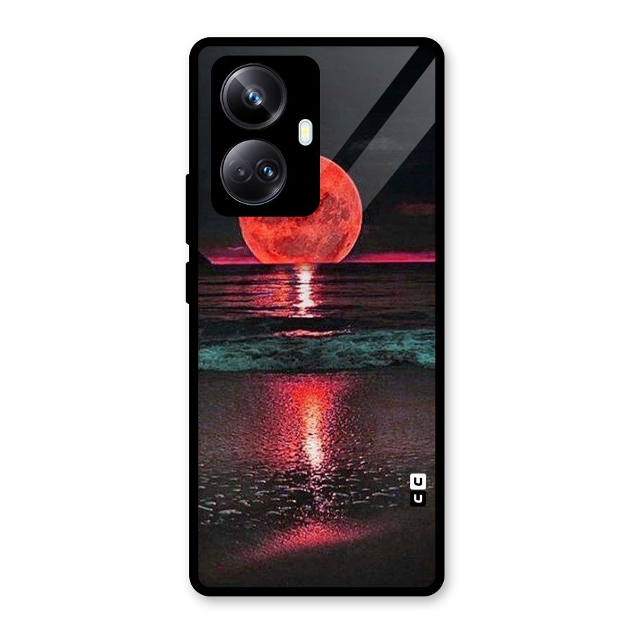 Red Sun Ocean Glass Back Case for Realme 10 Pro Plus