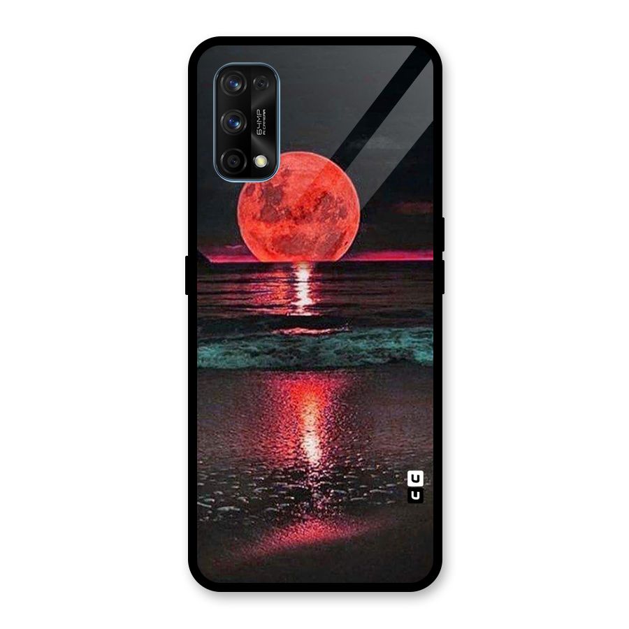 Red Sun Ocean Glass Back Case for Realme 7 Pro