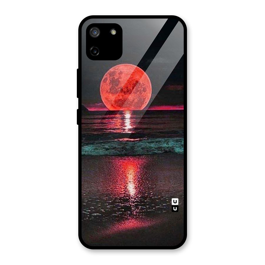 Red Sun Ocean Glass Back Case for Realme C11