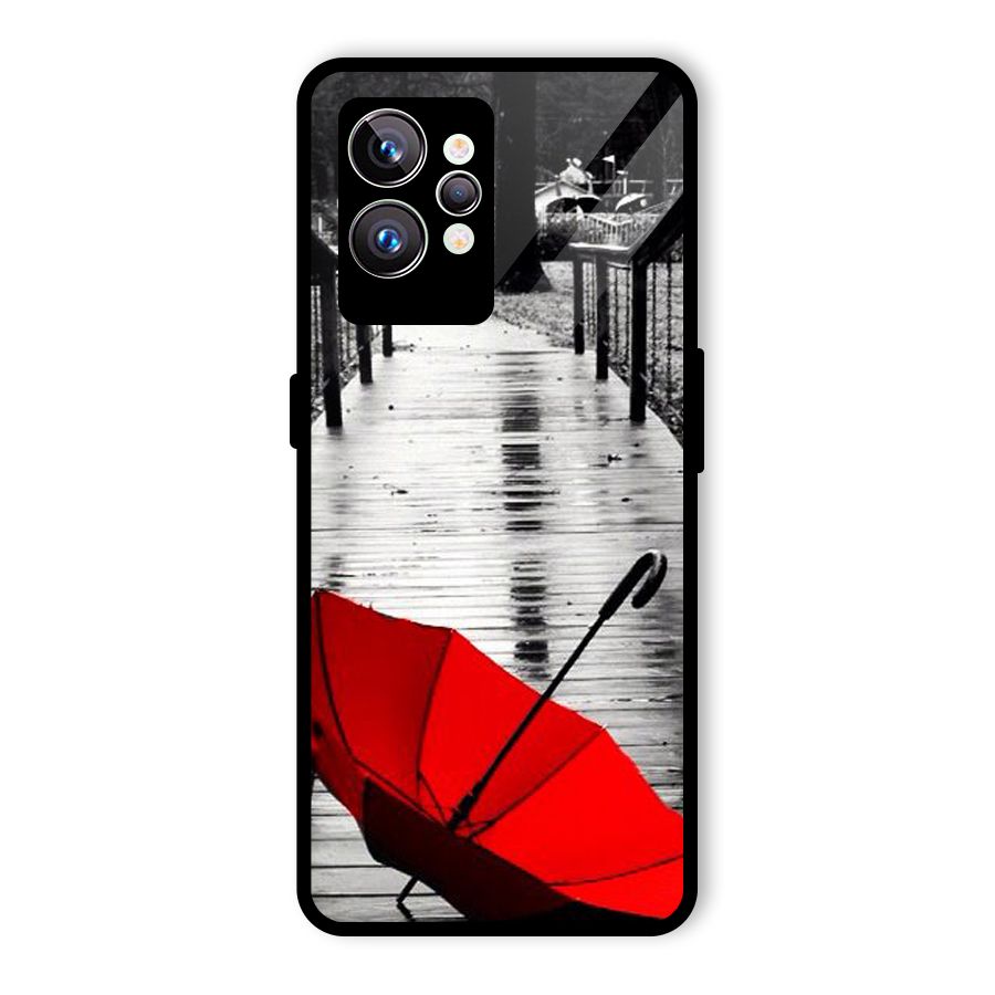 Red Umbrella Glass Back Case for Realme GT2 Pro