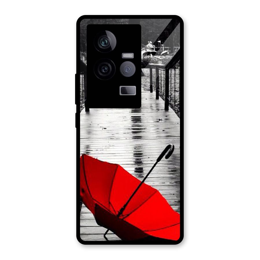 Red Umbrella Glass Back Case for Vivo iQOO 11 5G