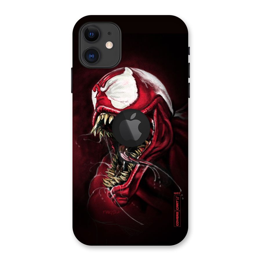 Red Venom Artwork Back Case for iPhone 11 Logo Cut
