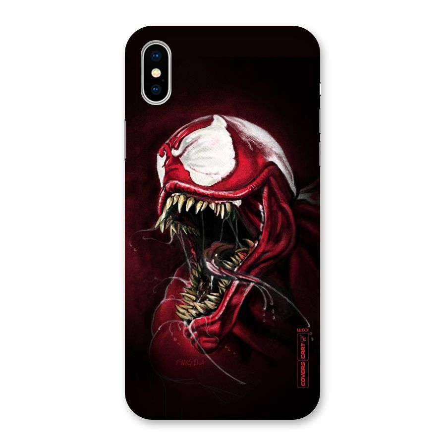 Red Venom Artwork Back Case for iPhone XS