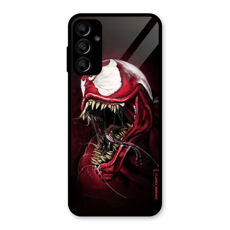 Red Venom Artwork Glass Back Case for Galaxy A14 5G