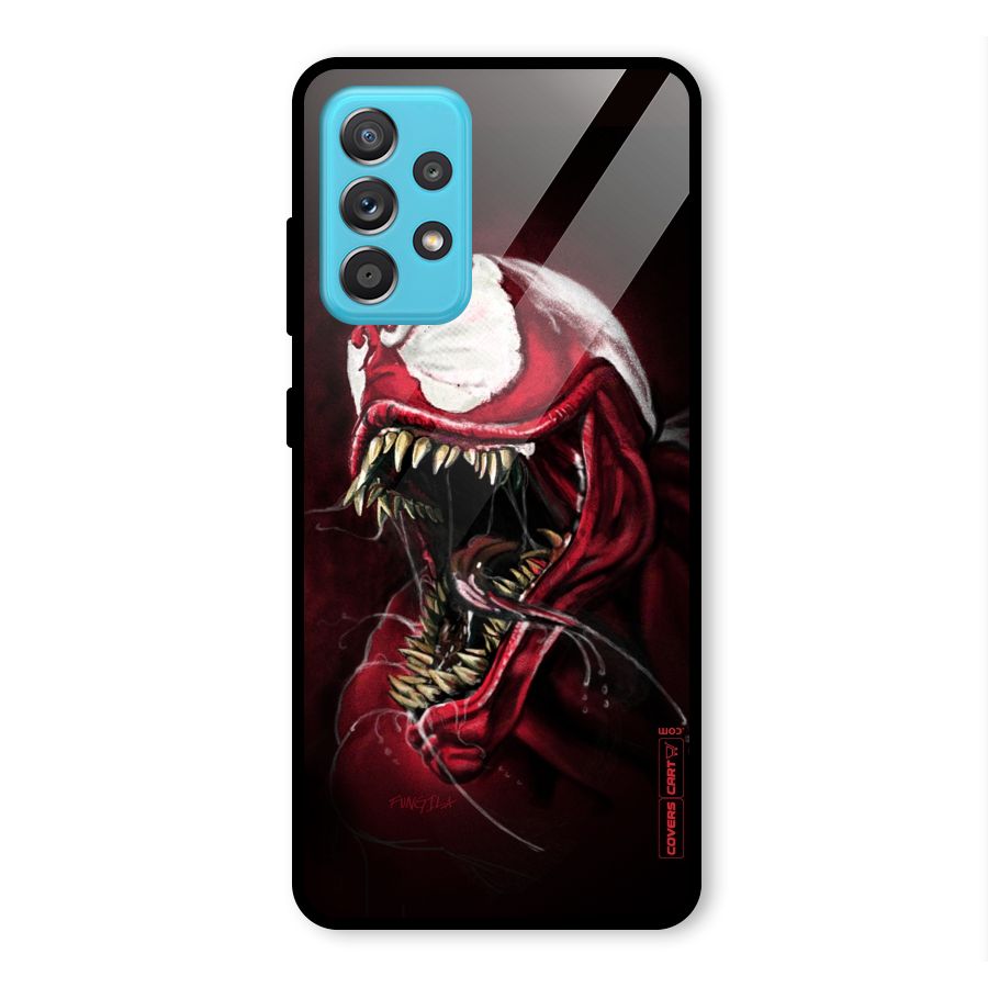 Red Venom Artwork Glass Back Case for Galaxy A52s 5G