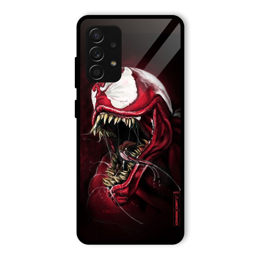 Red Venom Artwork Glass Back Case for Galaxy A53 5G