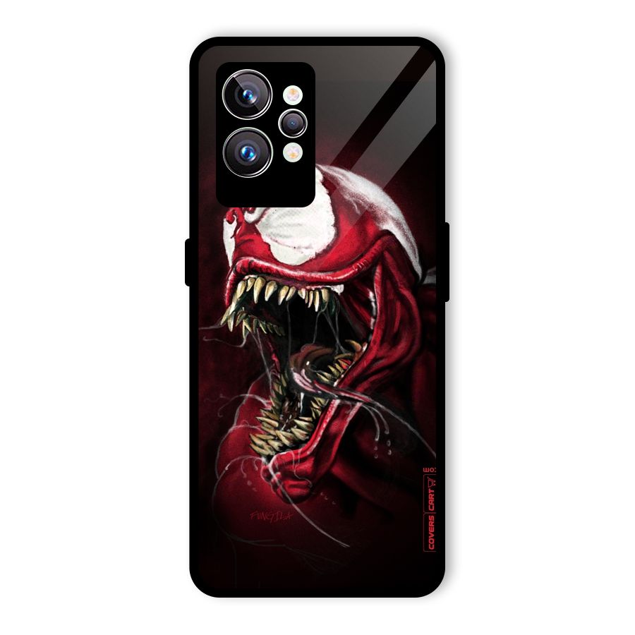 Red Venom Artwork Glass Back Case for Realme GT2 Pro