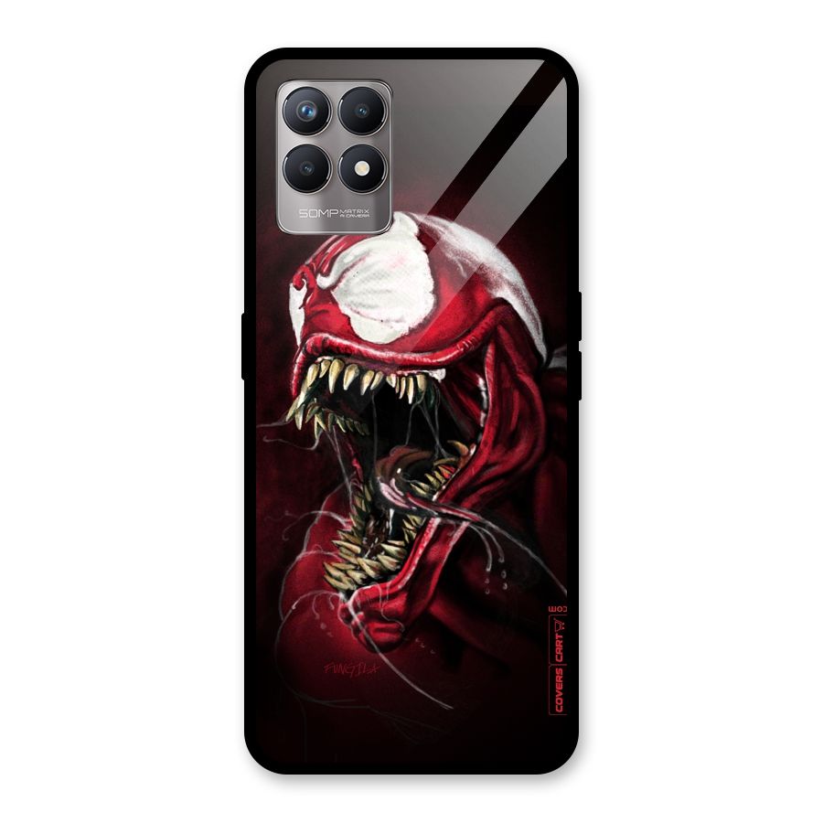 Red Venom Artwork Glass Back Case for Realme Narzo 50