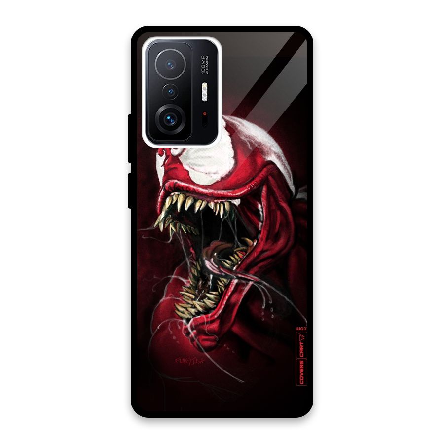 Red Venom Artwork Glass Back Case for Xiaomi 11T Pro