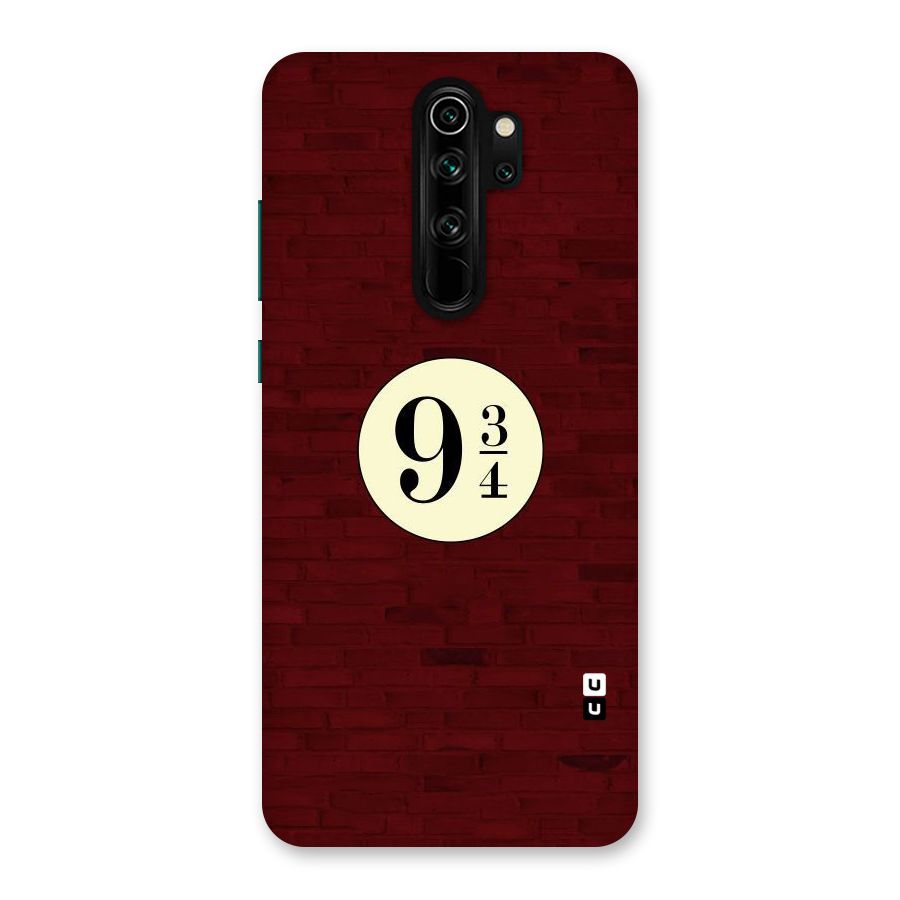 Red Wall Express Back Case for Redmi Note 8 Pro