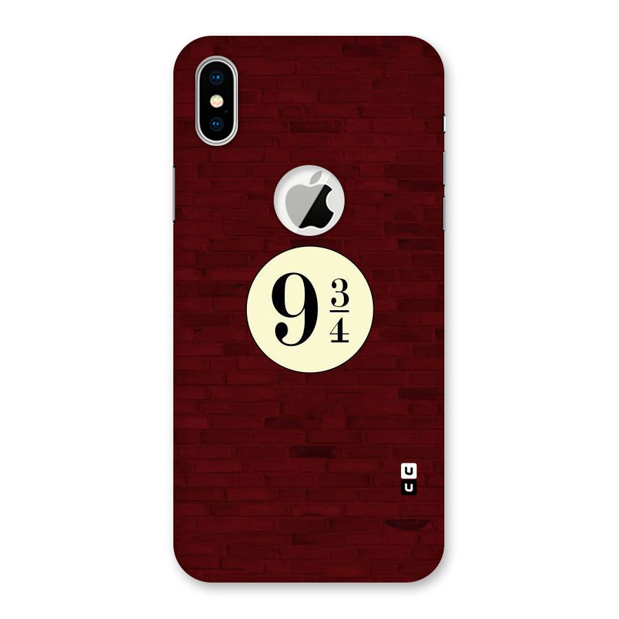Red Wall Express Back Case for iPhone X Logo Cut