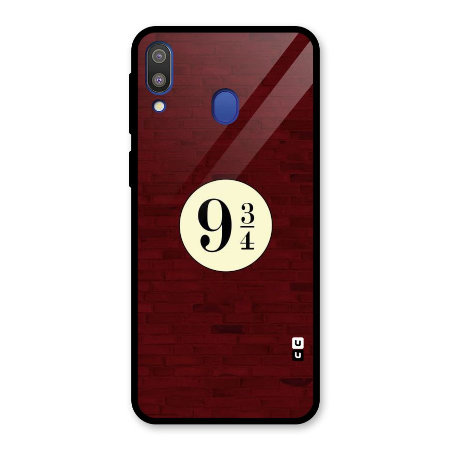 Red Wall Express Glass Back Case for Galaxy M20