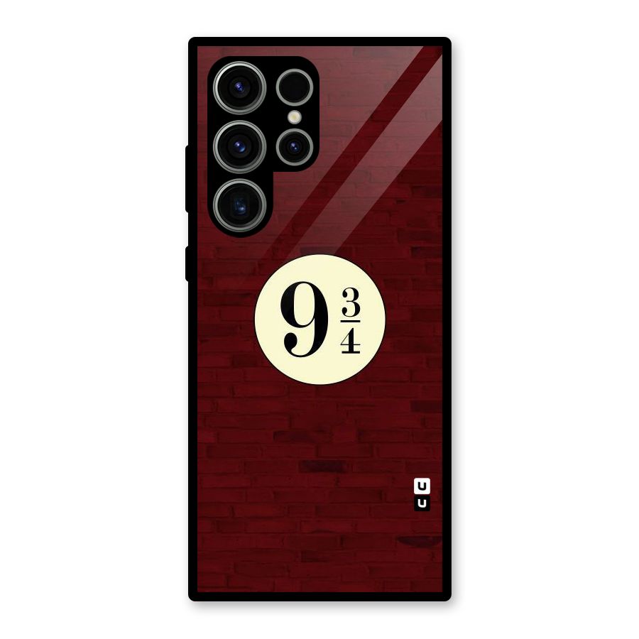 Red Wall Express Glass Back Case for Galaxy S23 Ultra
