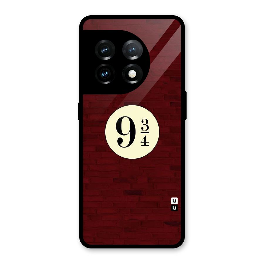 Red Wall Express Glass Back Case for OnePlus 11