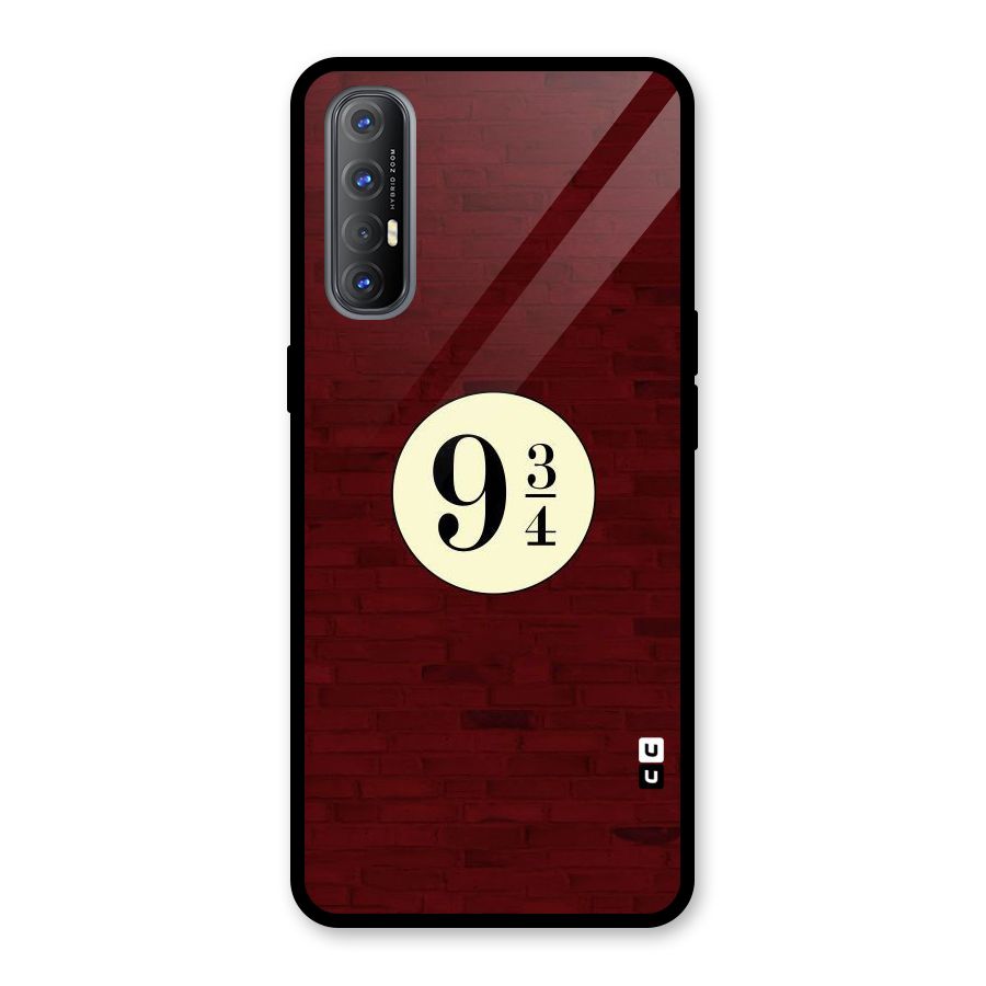 Red Wall Express Glass Back Case for Oppo Reno3 Pro
