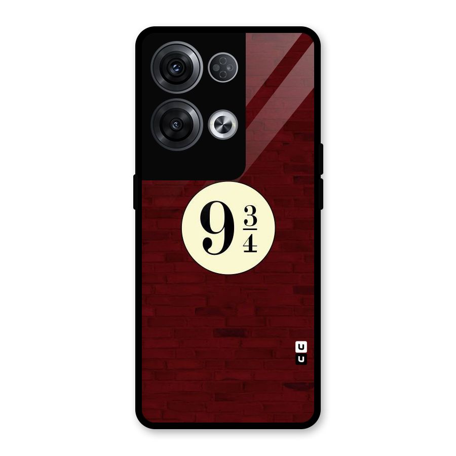 Red Wall Express Glass Back Case for Oppo Reno8 Pro 5G
