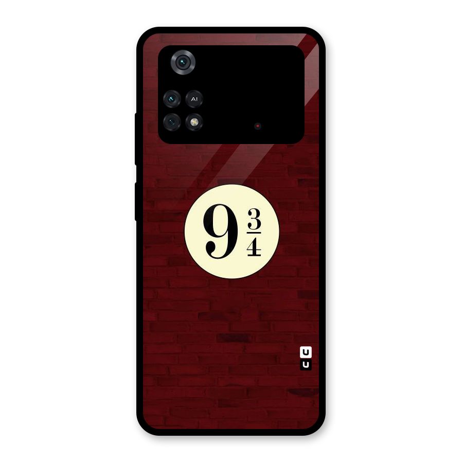 Red Wall Express Glass Back Case for Poco M4 Pro 4G