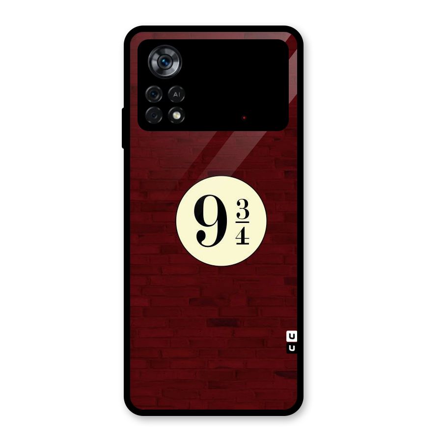 Red Wall Express Glass Back Case for Poco X4 Pro 5G