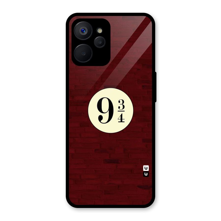 Red Wall Express Glass Back Case for Realme 9i 5G