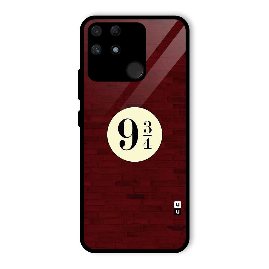 Red Wall Express Glass Back Case for Realme Narzo 50A