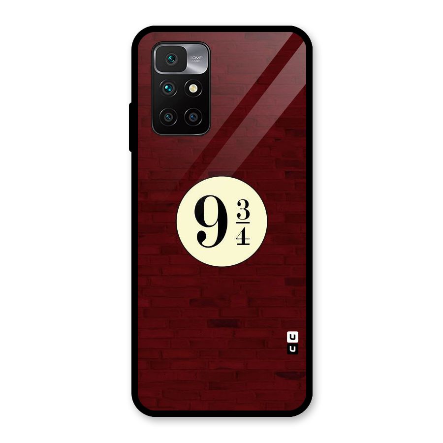 Red Wall Express Glass Back Case for Redmi 10 Prime