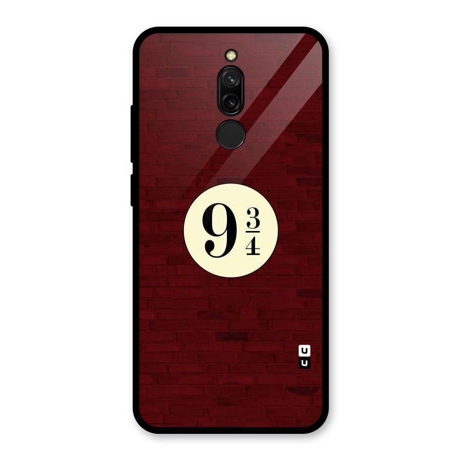 Red Wall Express Glass Back Case for Redmi 8