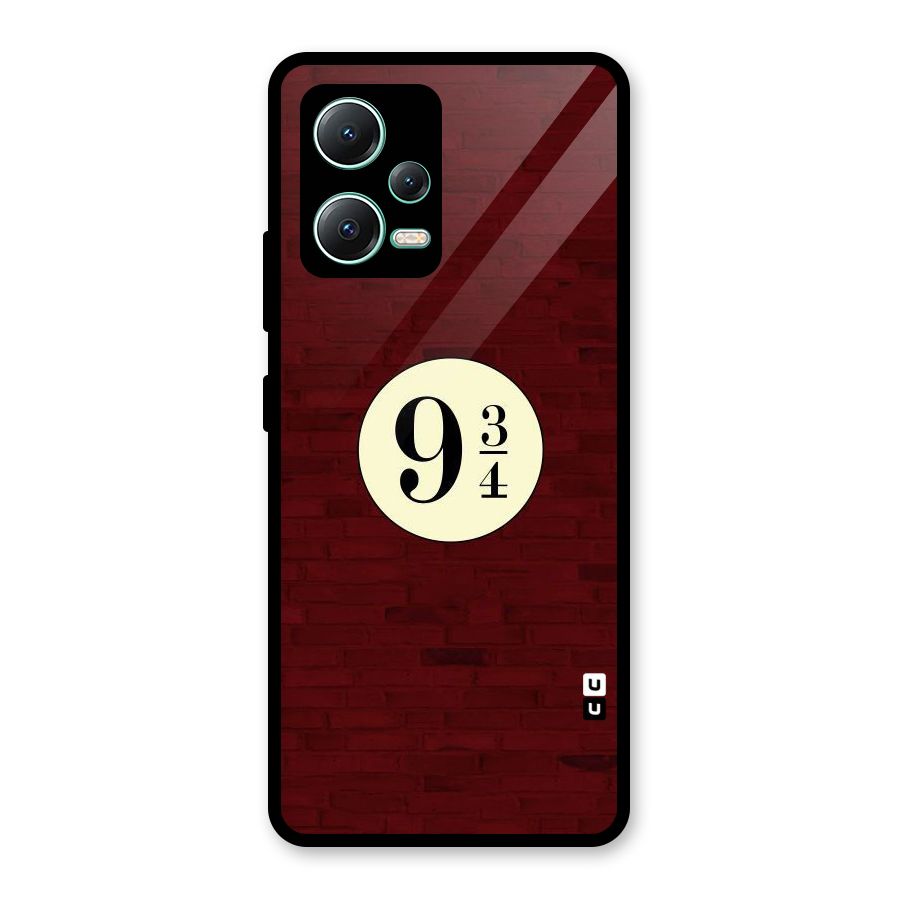 Red Wall Express Glass Back Case for Redmi Note 12 5G