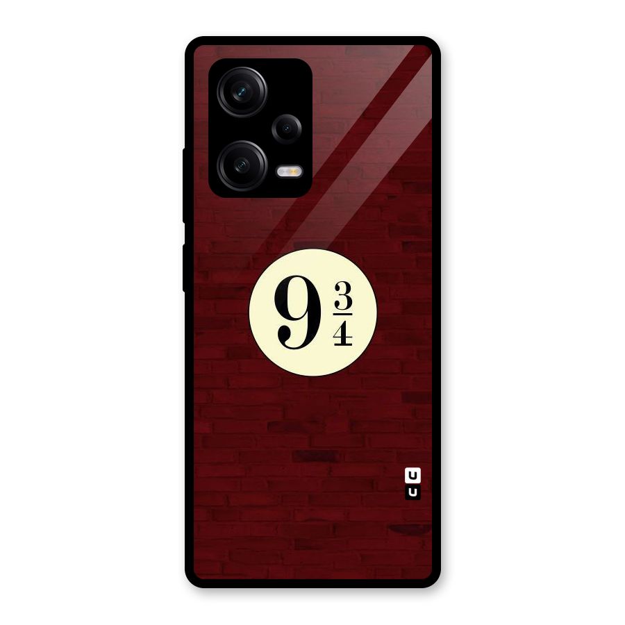 Red Wall Express Glass Back Case for Redmi Note 12 Pro