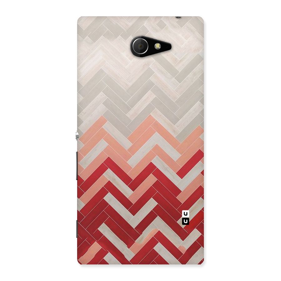 Reds and Greys Back Case for Sony Xperia M2