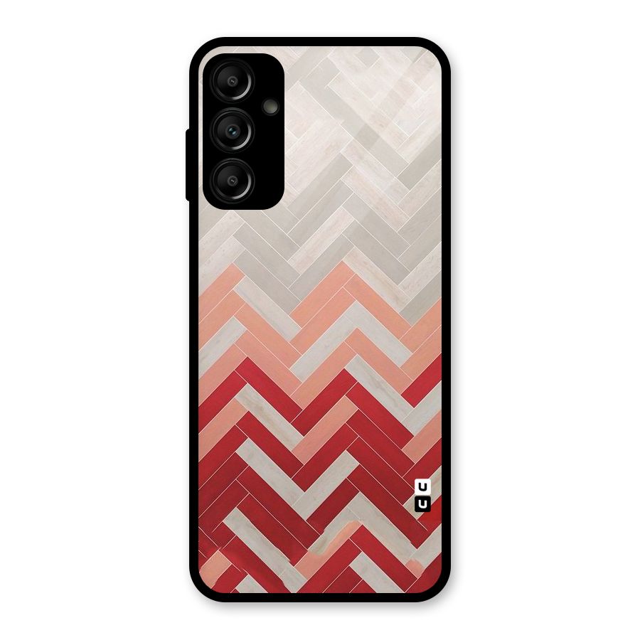 Reds and Greys Glass Back Case for Galaxy A14 5G