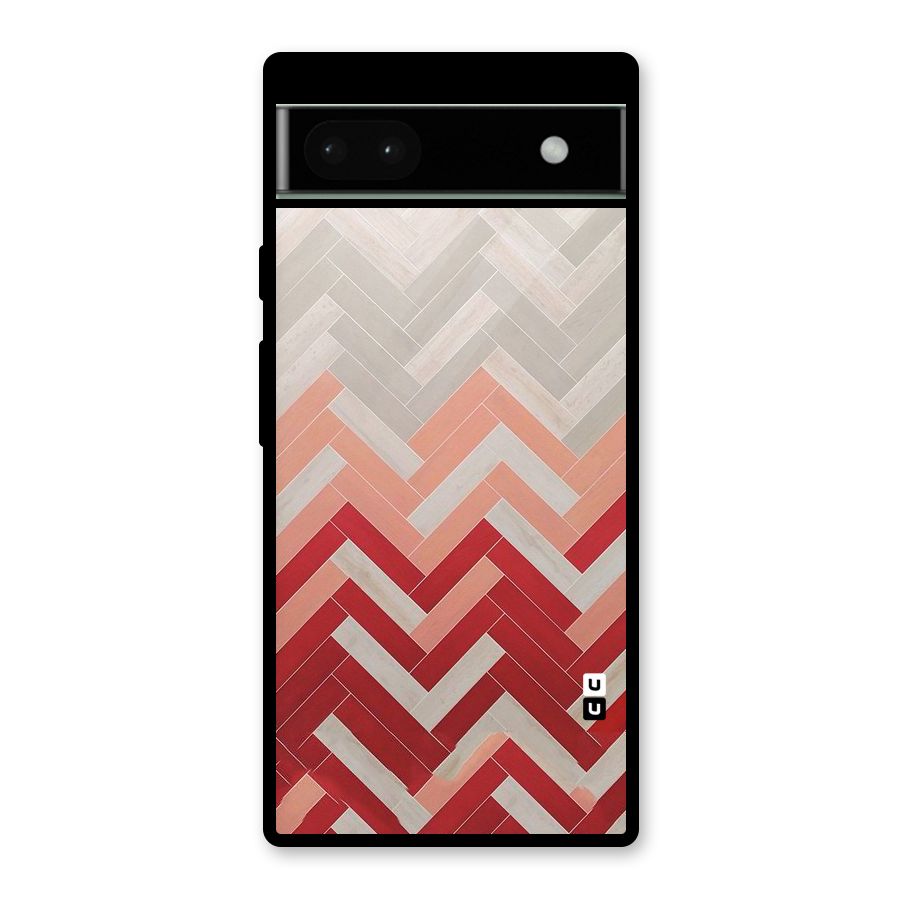Reds and Greys Glass Back Case for Google Pixel 6a
