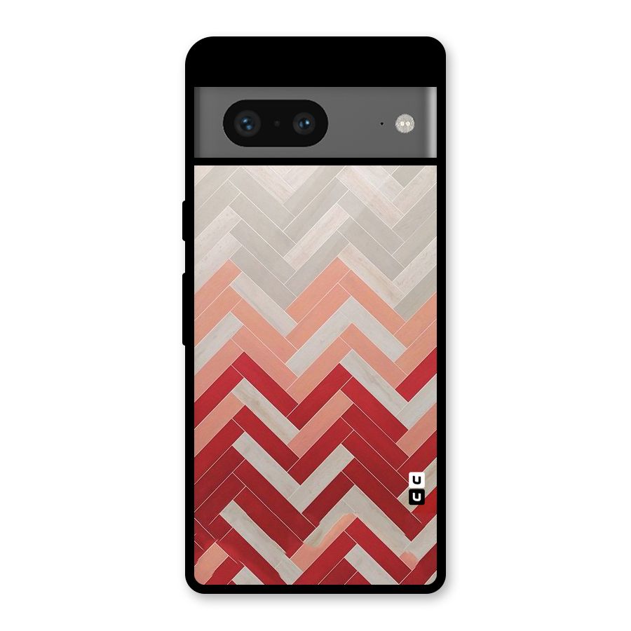 Reds and Greys Glass Back Case for Google Pixel 7
