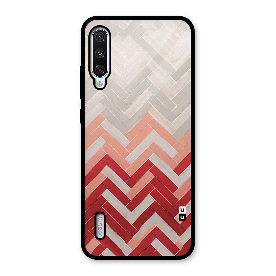 Reds and Greys Glass Back Case for Mi A3