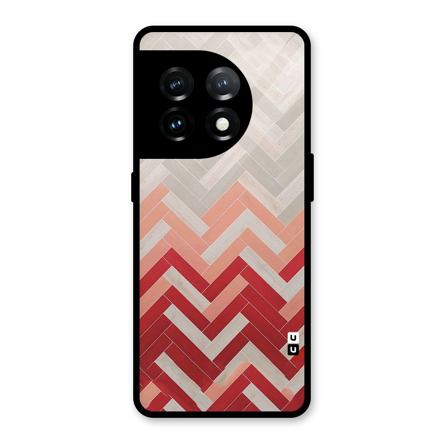Reds and Greys Glass Back Case for OnePlus 11