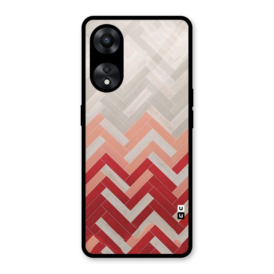 Reds and Greys Glass Back Case for Oppo A78