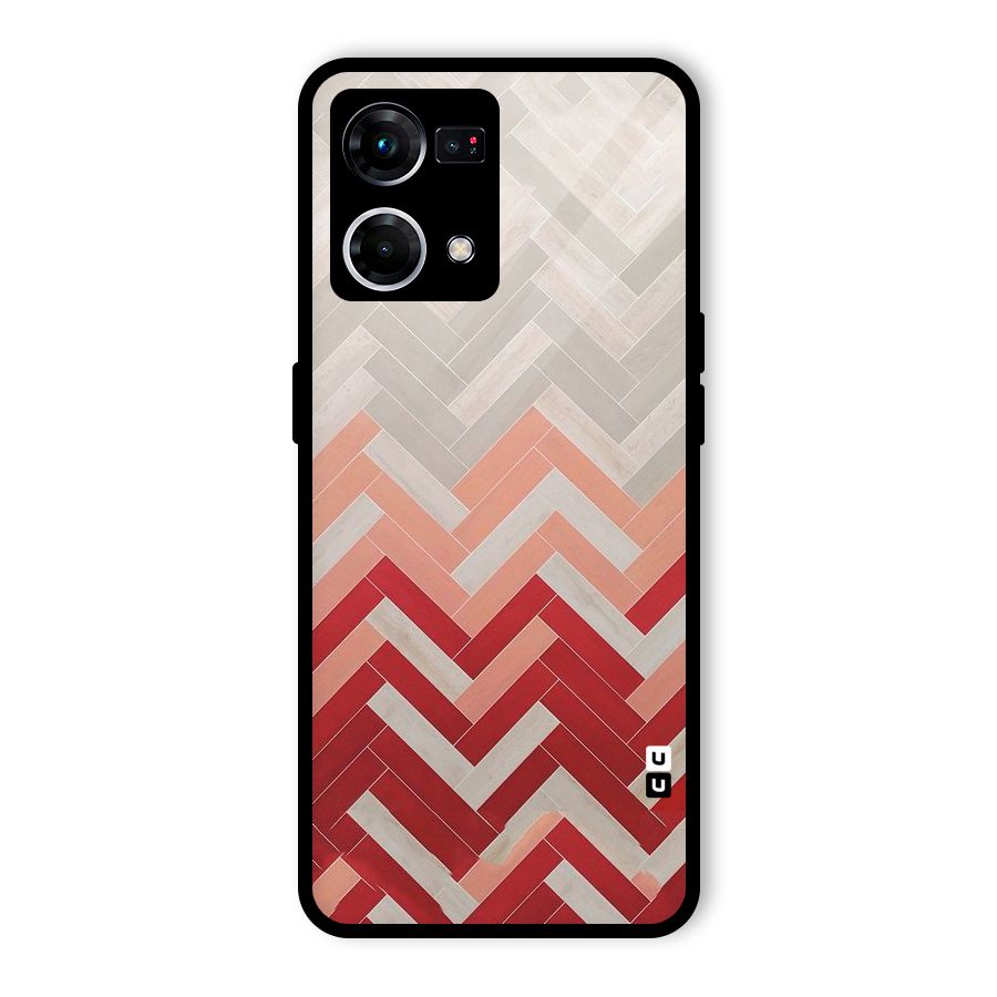 Reds and Greys Glass Back Case for Oppo F21 Pro 5G