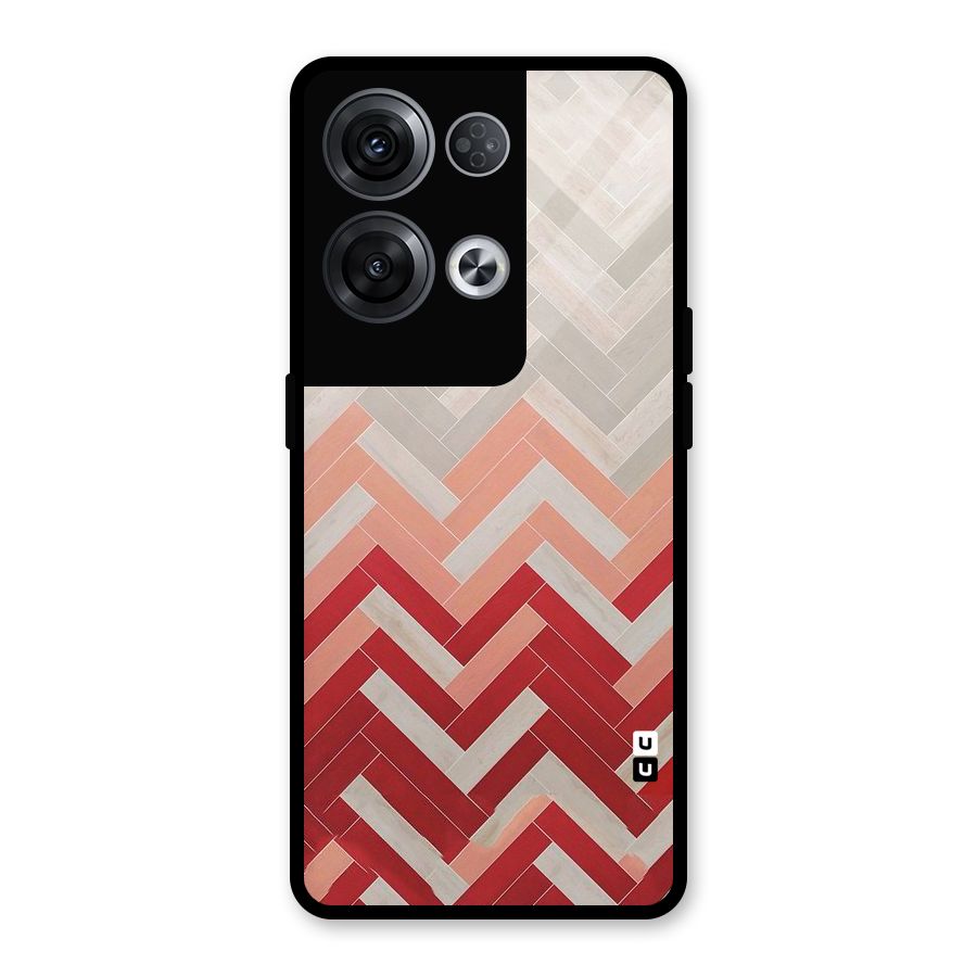 Reds and Greys Glass Back Case for Oppo Reno8 Pro 5G