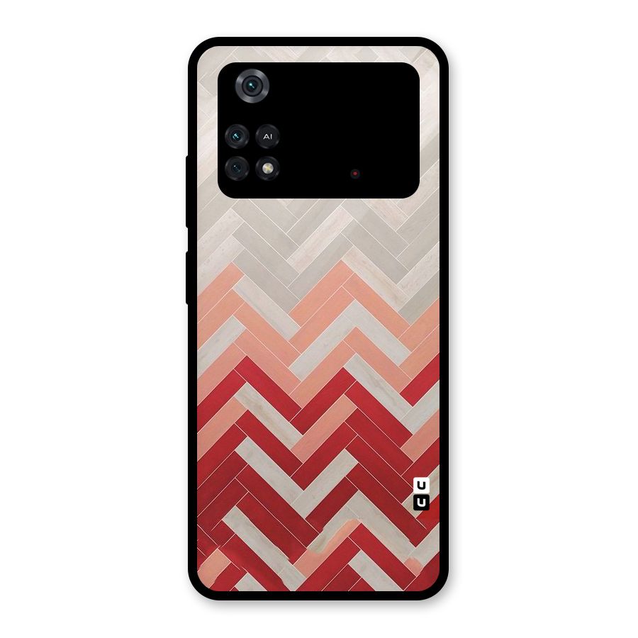 Reds and Greys Glass Back Case for Poco M4 Pro 4G